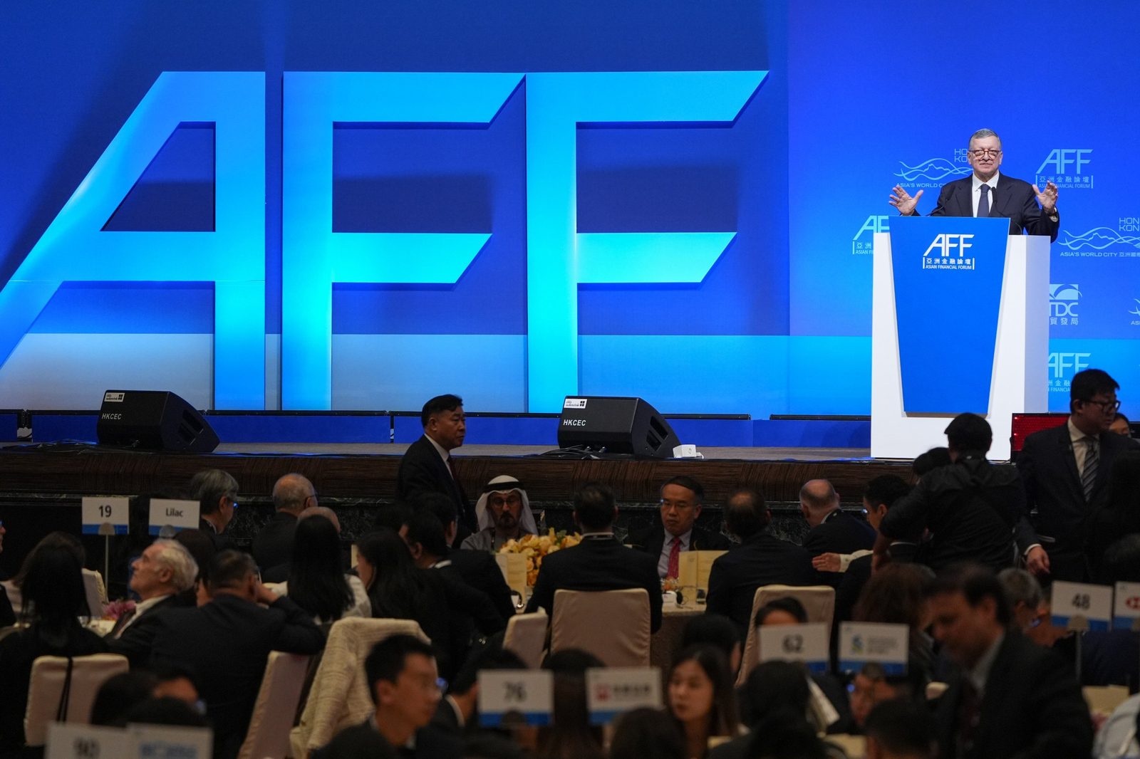A keynote luncheon at the Asian Financial Forum