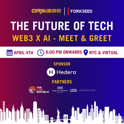 Orbis86 & Hedera: Future of Tech: Web3 X AI - Meet & Greet