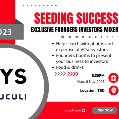 Seeding Success - Exclusive Investors & Founders Mixers by Yorkseed x Cuculi