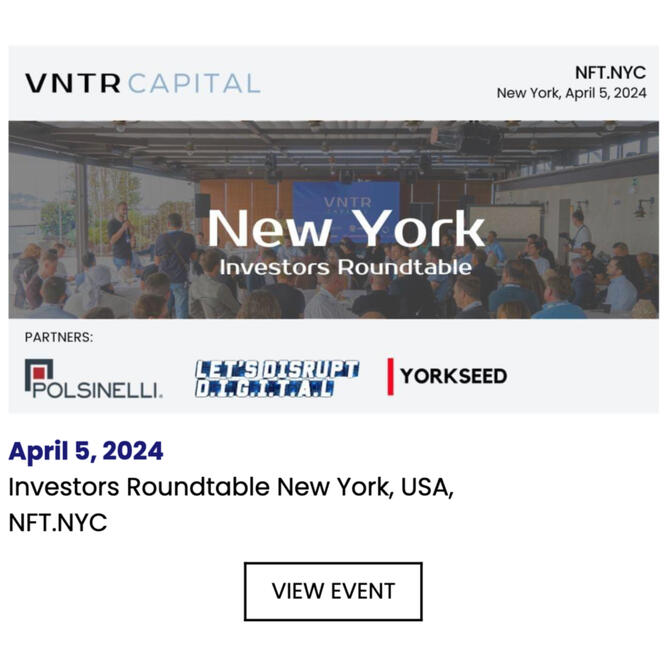 VNTR Investors Roundtable New York during NFT.NYC and When Worlds Collide / Partner Yorkseed
