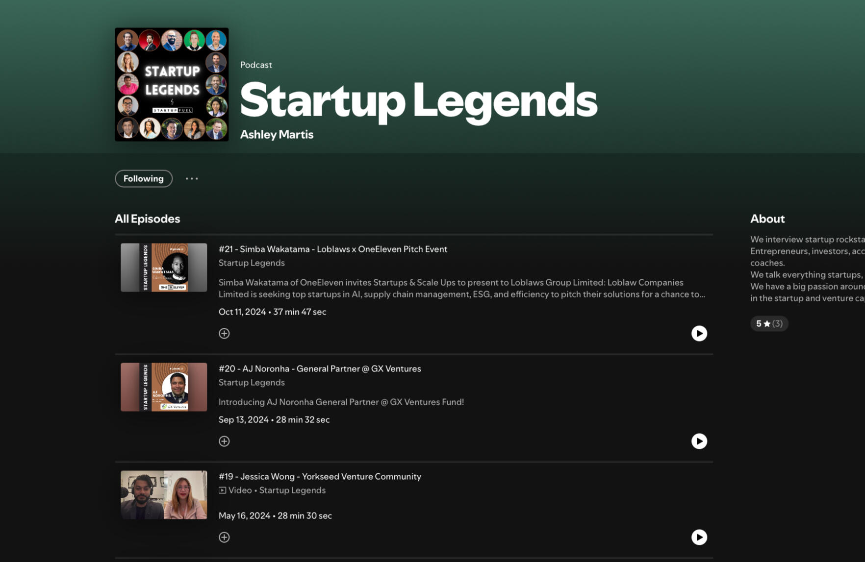 READ MORE - Startup Legends Podcast – Yorkseed Venture Community (Episode #19, May 2024)